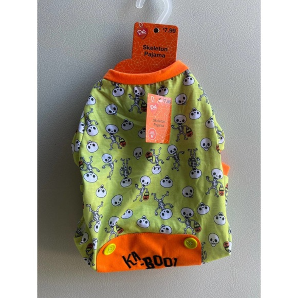 Medium Dog Skeleton Halloween Pj‎